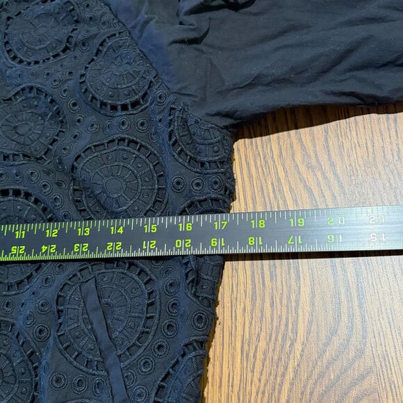 Opening Ceremony Women's XS Anglaise Broderie Lace Bomber Jacket Black - Picture 6 of 8